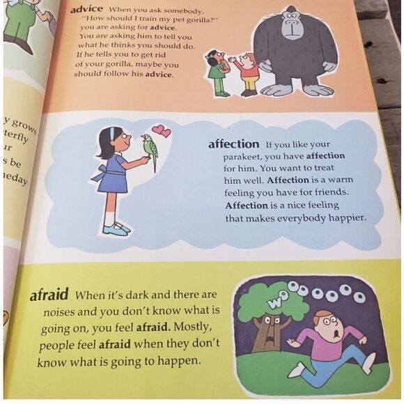 VINTAGE MY FUN WITH WORDS Children's Hardcover Dictionary Book Set Literary - Picture 4 of 7